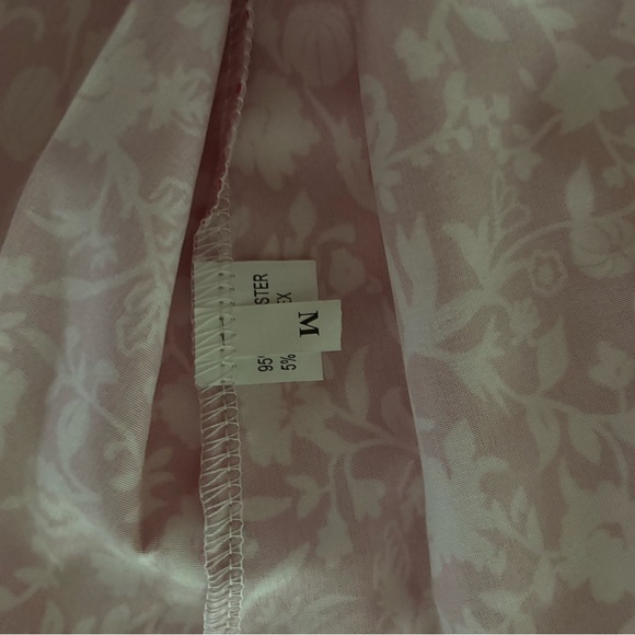 Boho sundress, pink floral, size Medium - Picture 3 of 4